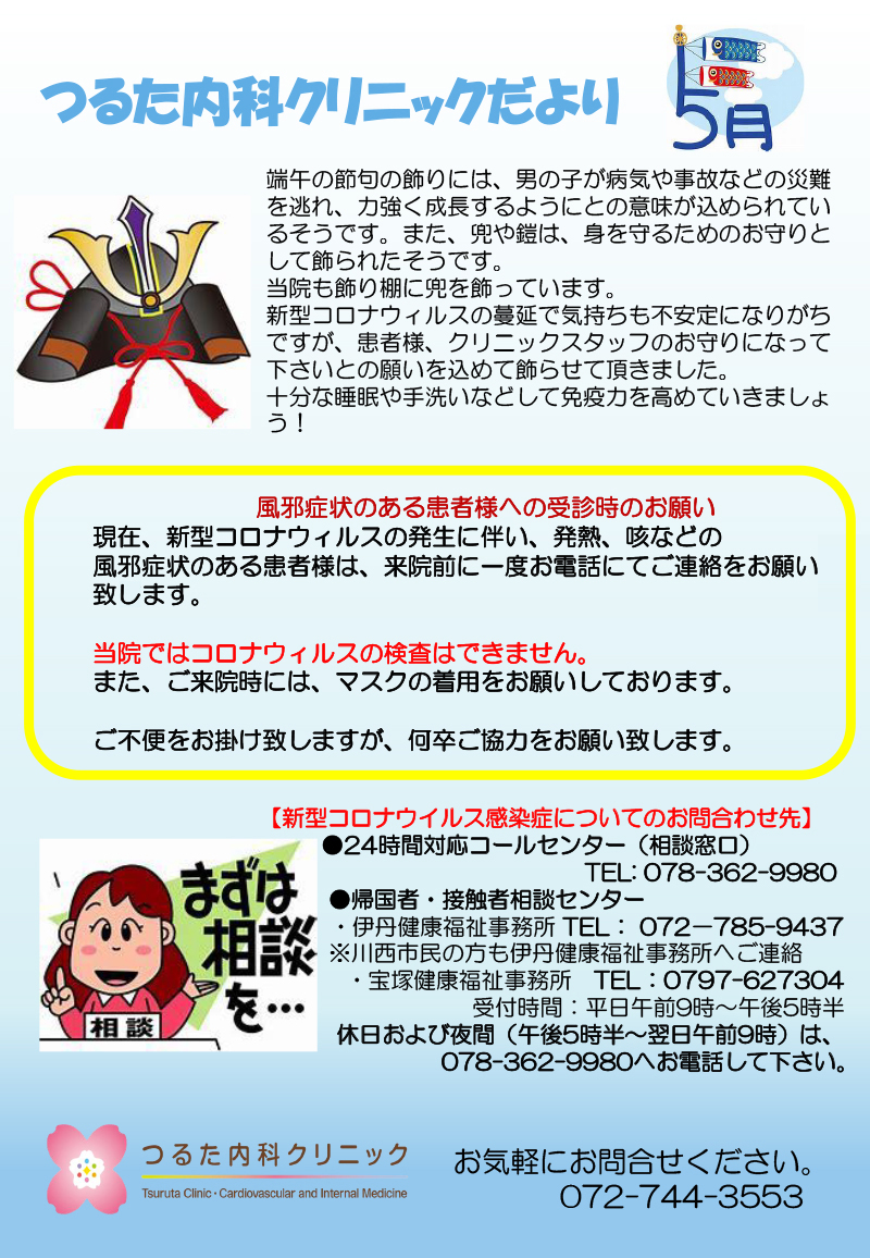 コロナウィルス問い合わせ先